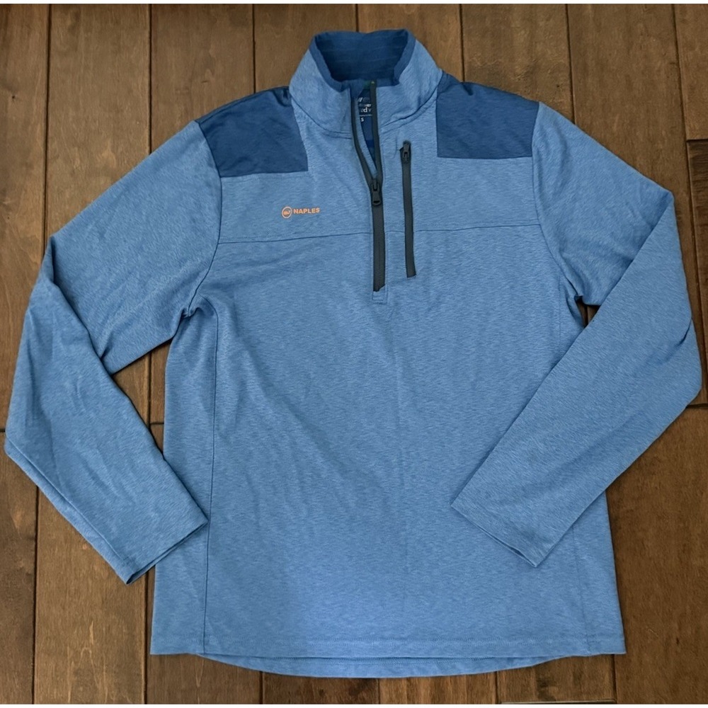 Vineyard Vines On The Go OTG Quarter Zip Shep Shirt Pullover Blue Mens Small